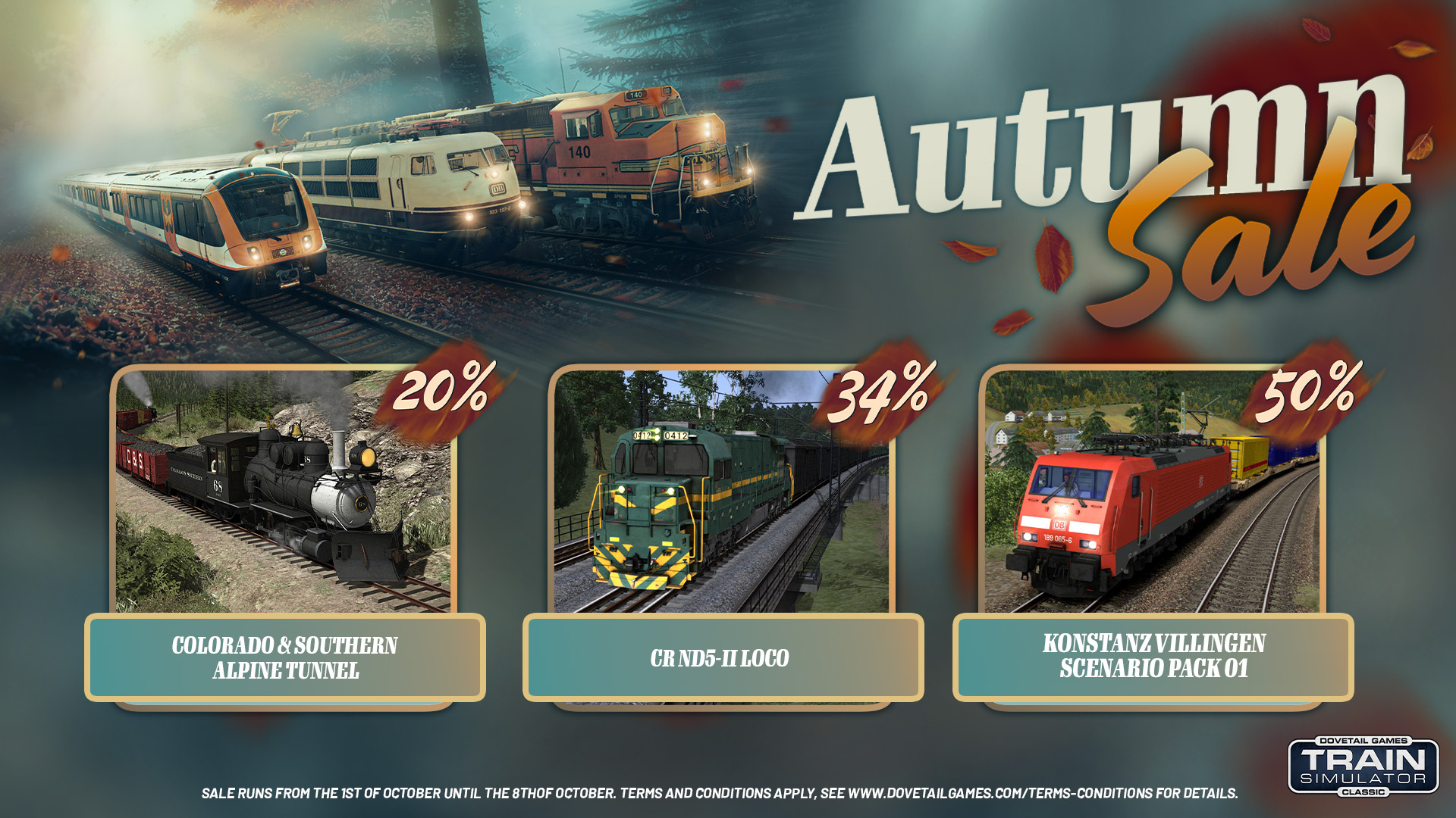 TRAIN SIMULATOR AUTUMN SALE + RAIL CLASSIC SUBSCRIPTION UPDATE